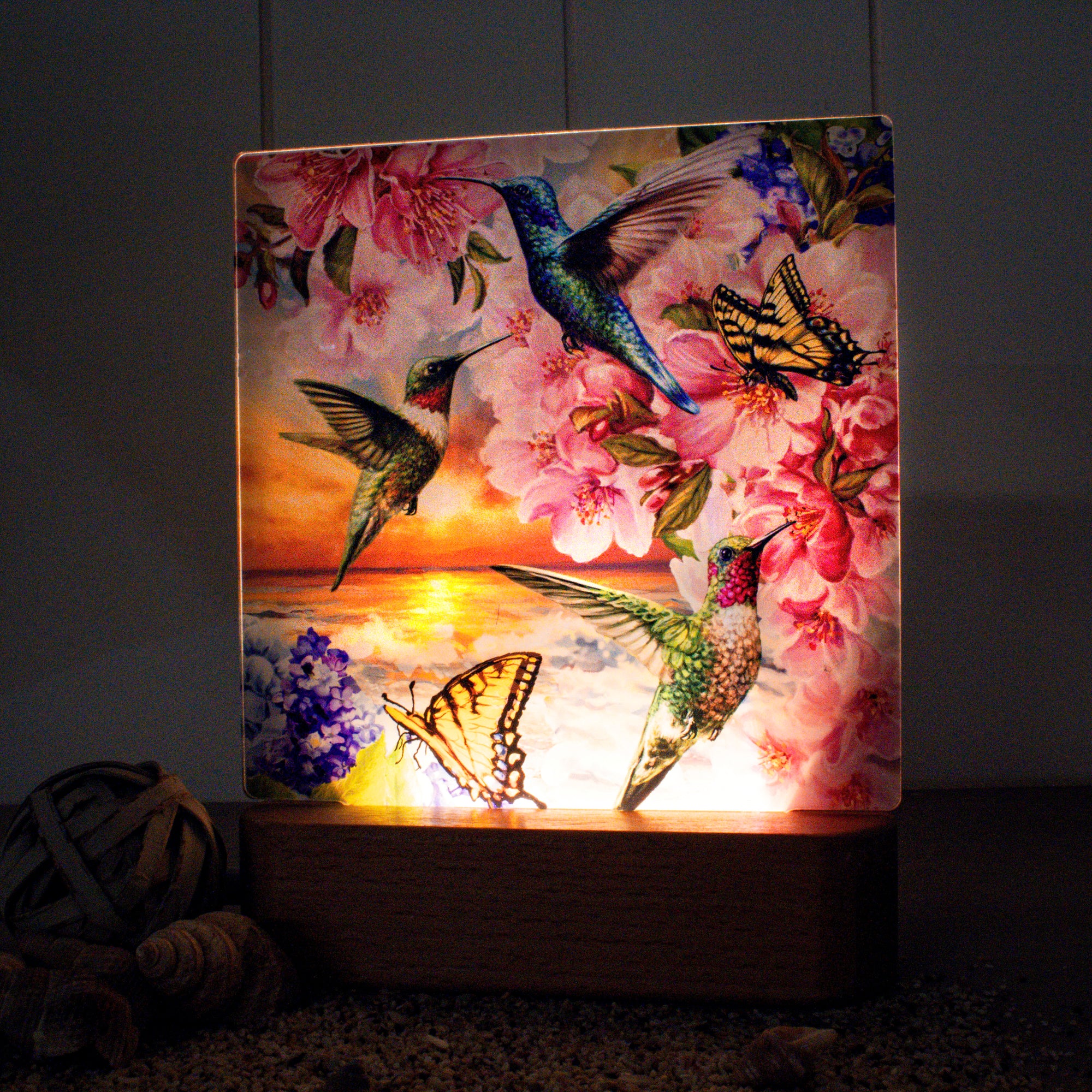 Hummingbird Sunset LED Nightlight