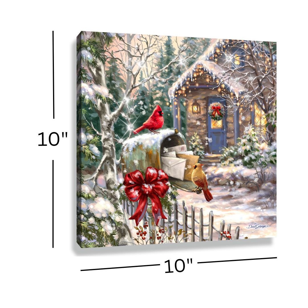Cardinal Cottage Pizazz Print with Dazzling Crystals
