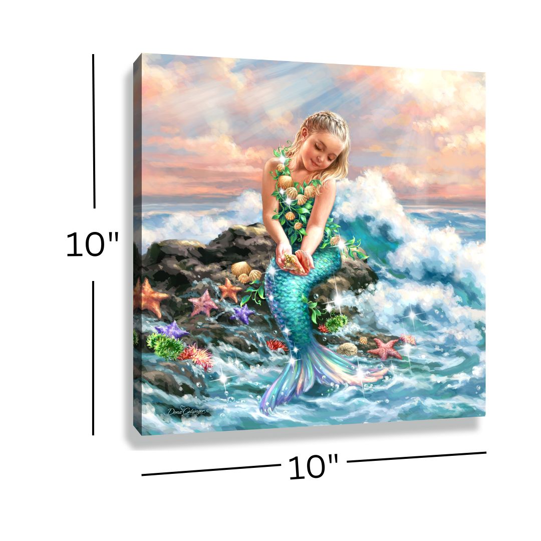 Mermaid Princess Pizazz Print with Dazzling Crystals
