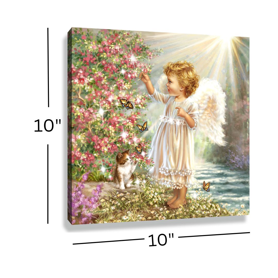 Butterfly Angel Pizazz Print with Dazzling Crystals