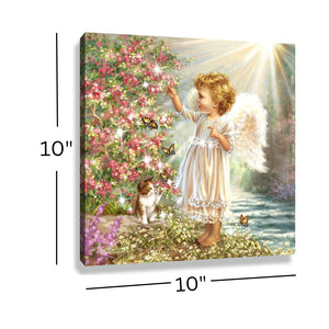 Butterfly Angel Pizazz Print with Dazzling Crystals