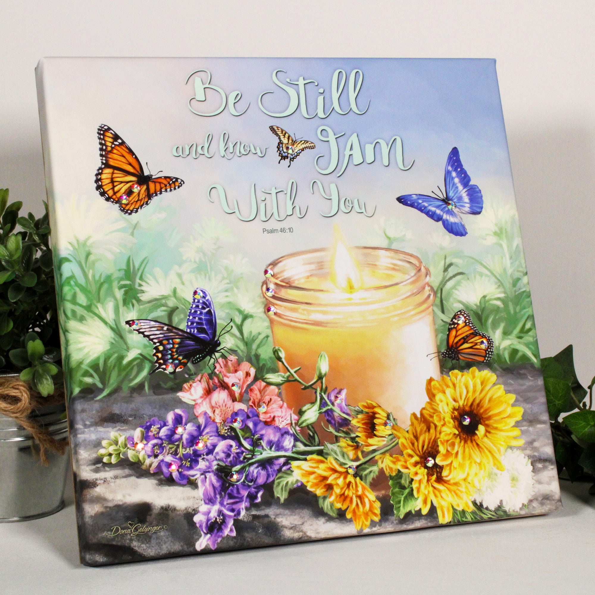 I Am with You Pizazz Print with Dazzling Crystals