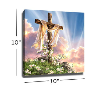 He is Risen Pizazz Print with Dazzling Crystals