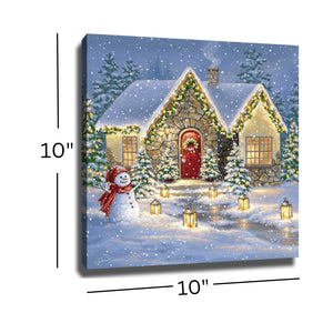 Christmas Light Lane Pizazz Print with Dazzling Crystals