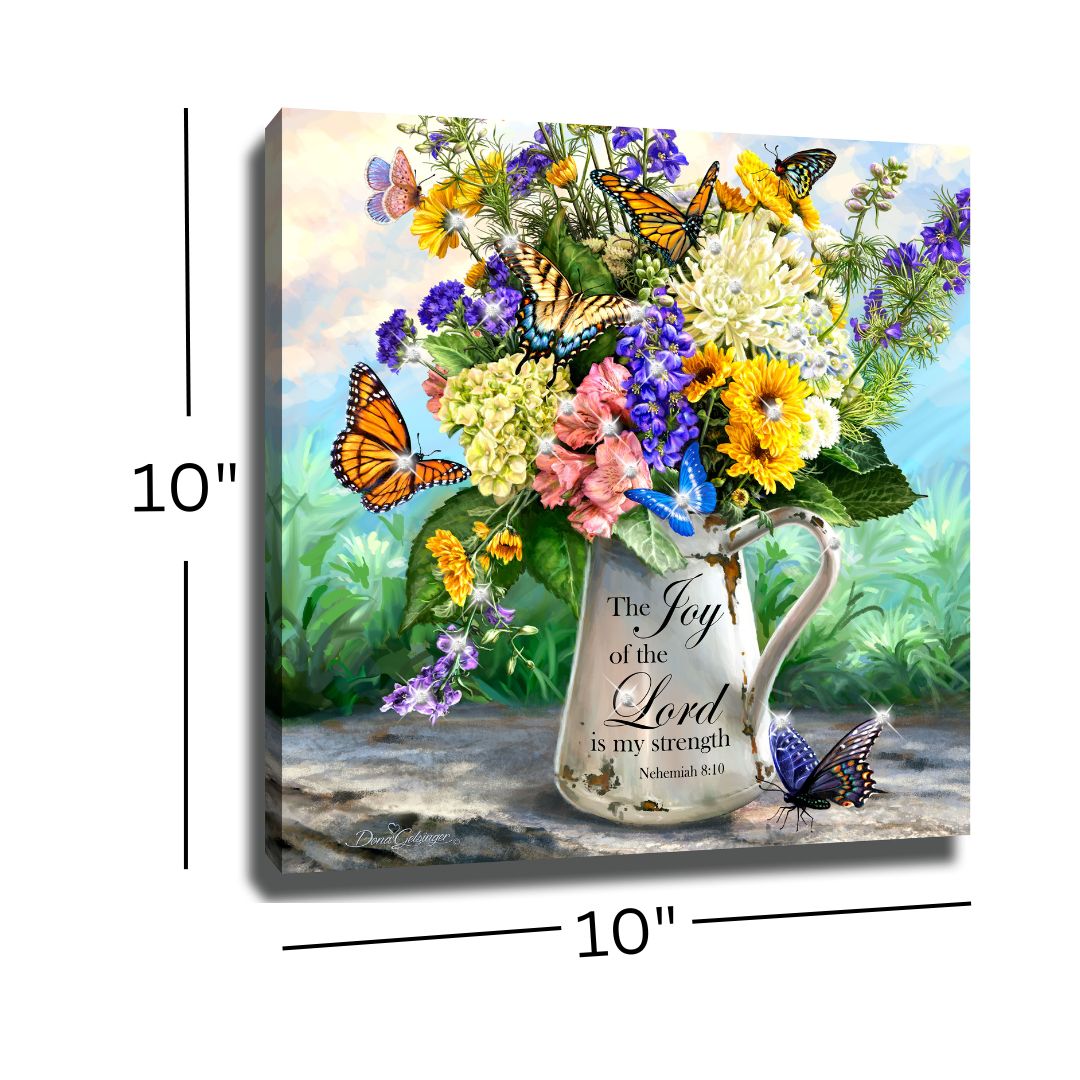 Joy of the Lord Pizazz Print with Dazzling Crystals