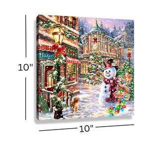 Christmas Lane Pizazz Print with Dazzling Crystals