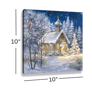 Chapel in the Woods Pizazz Print with Dazzling Crystals