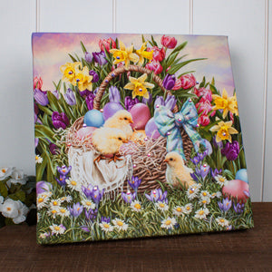 Easter Basket Pizazz Print with Dazzling Crystals