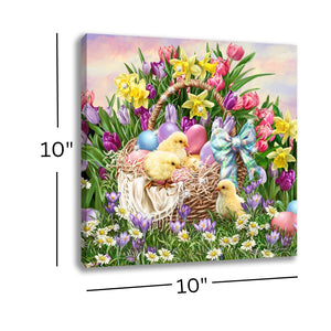 Easter Basket Pizazz Print with Dazzling Crystals