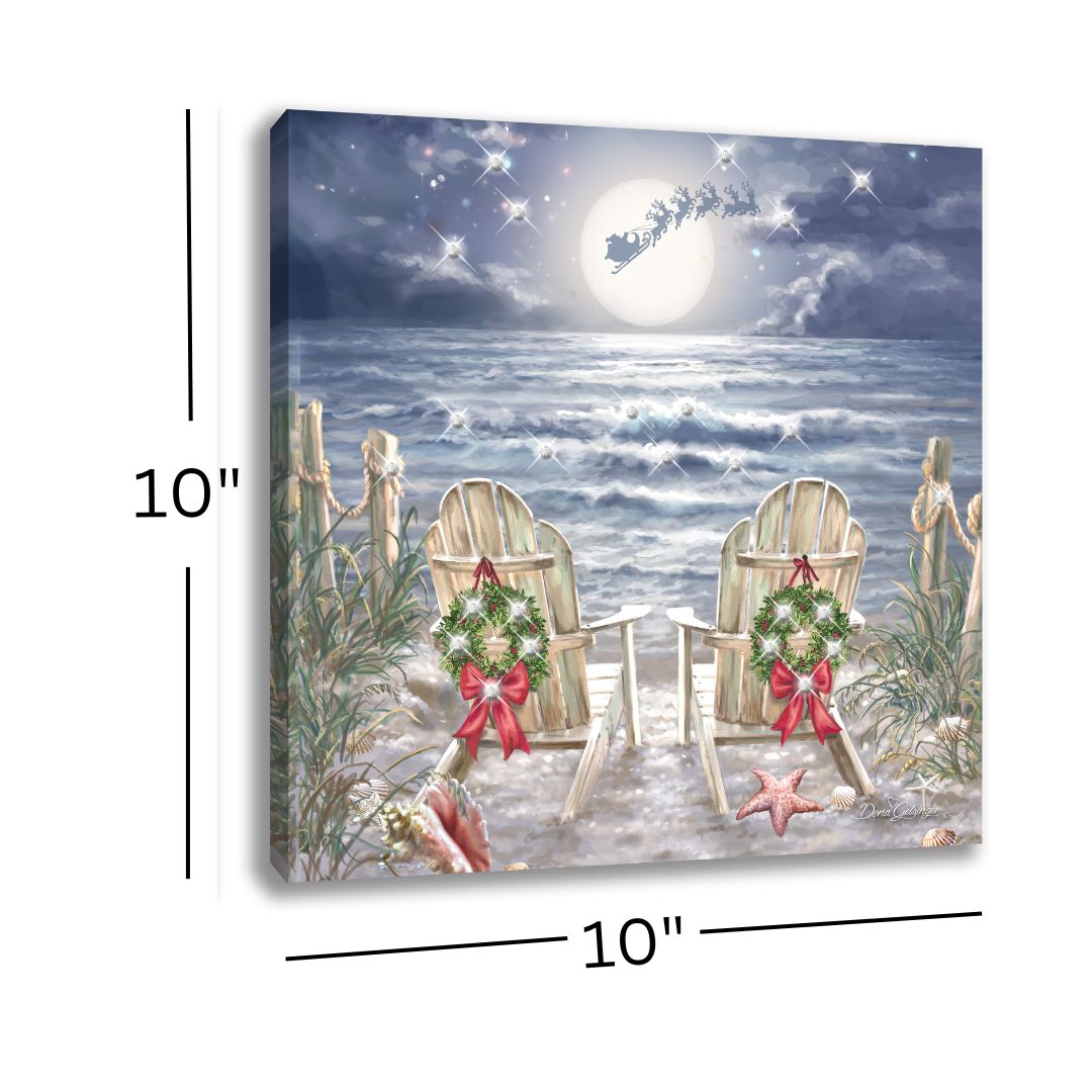 Moonlight Christmas Pizazz Print with Dazzling Crystals