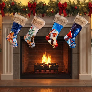 Snowman LED Stocking
