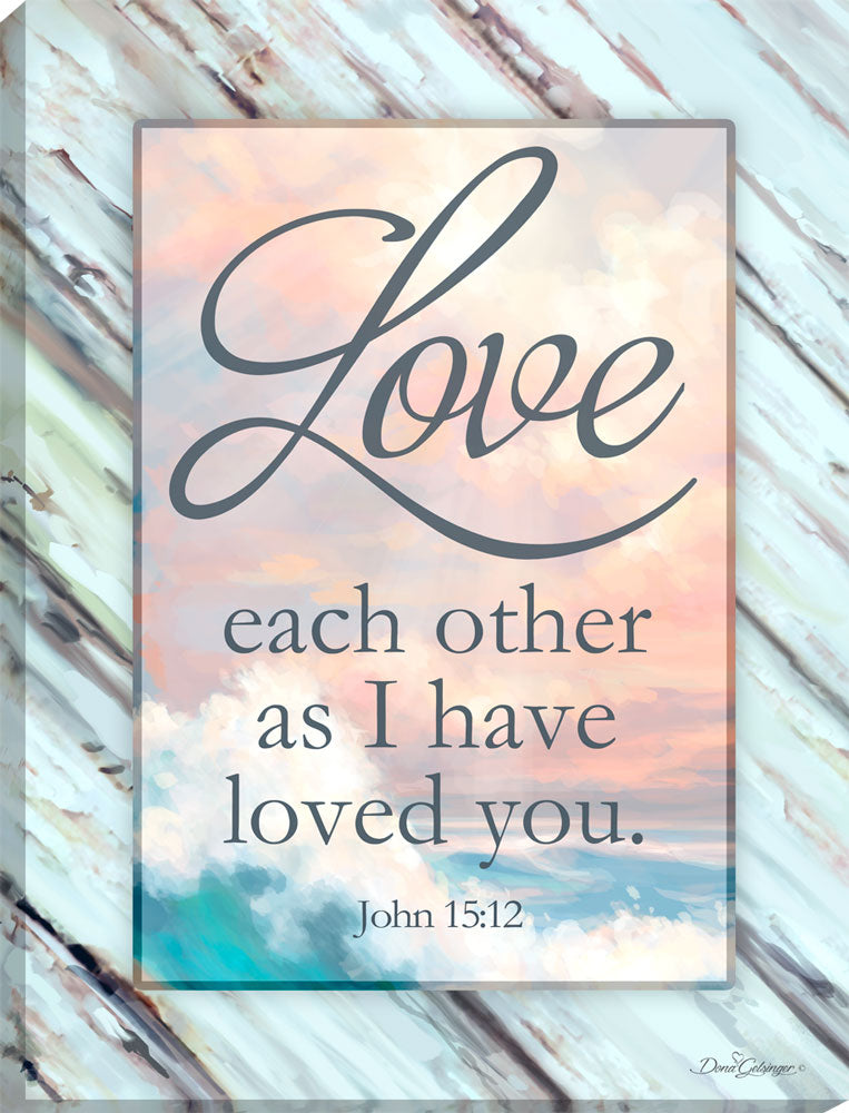 Love Each Other Canvas Wall Art