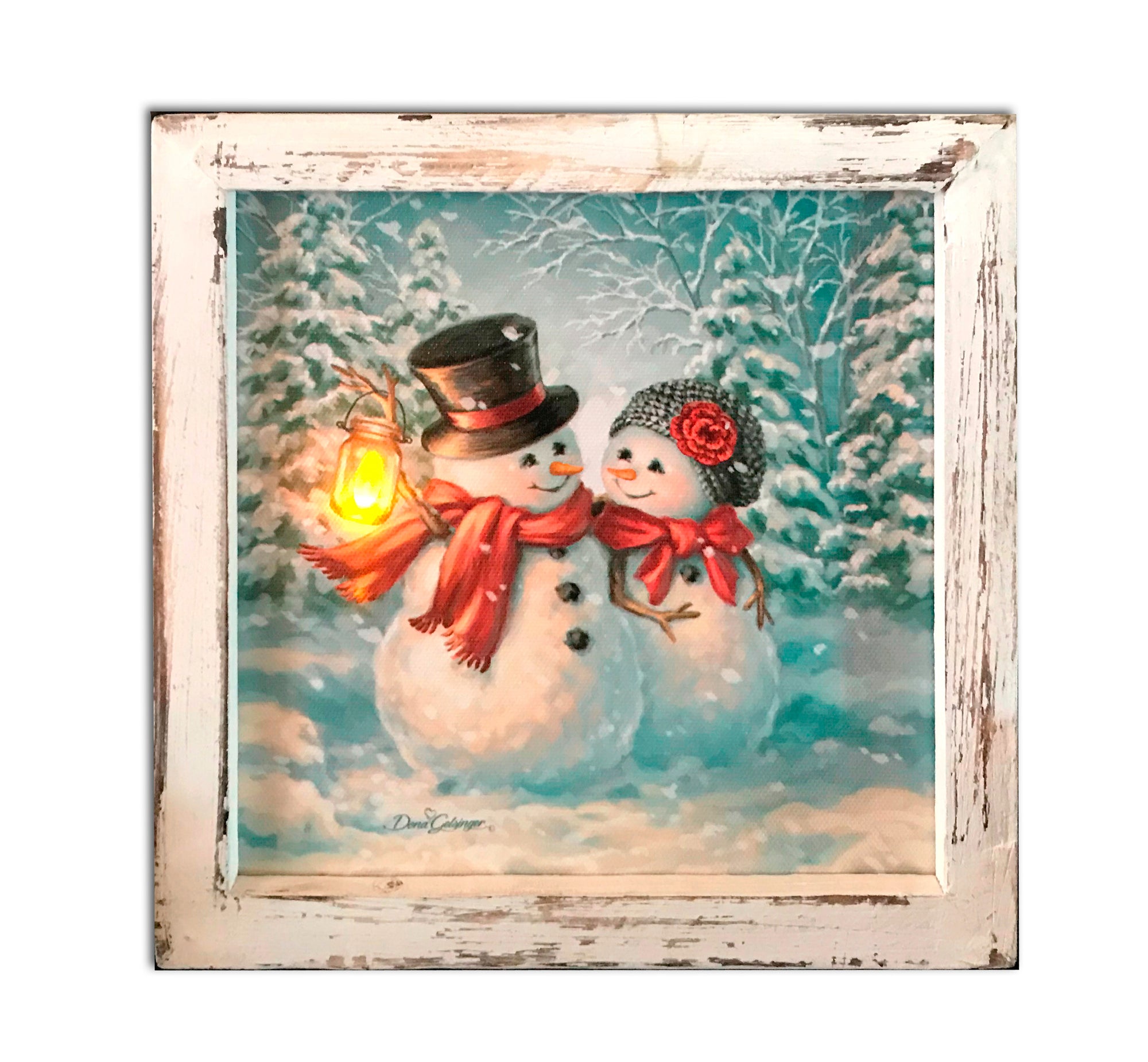 Snow Much in Love Lighted Shadow Box