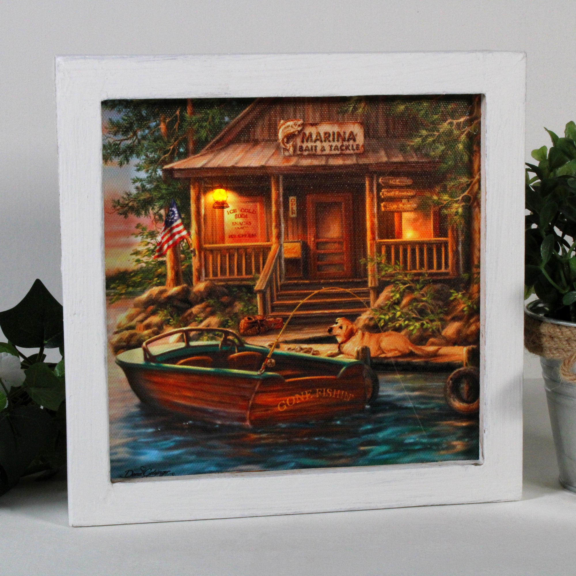 The Marina Lighted Shadow Box