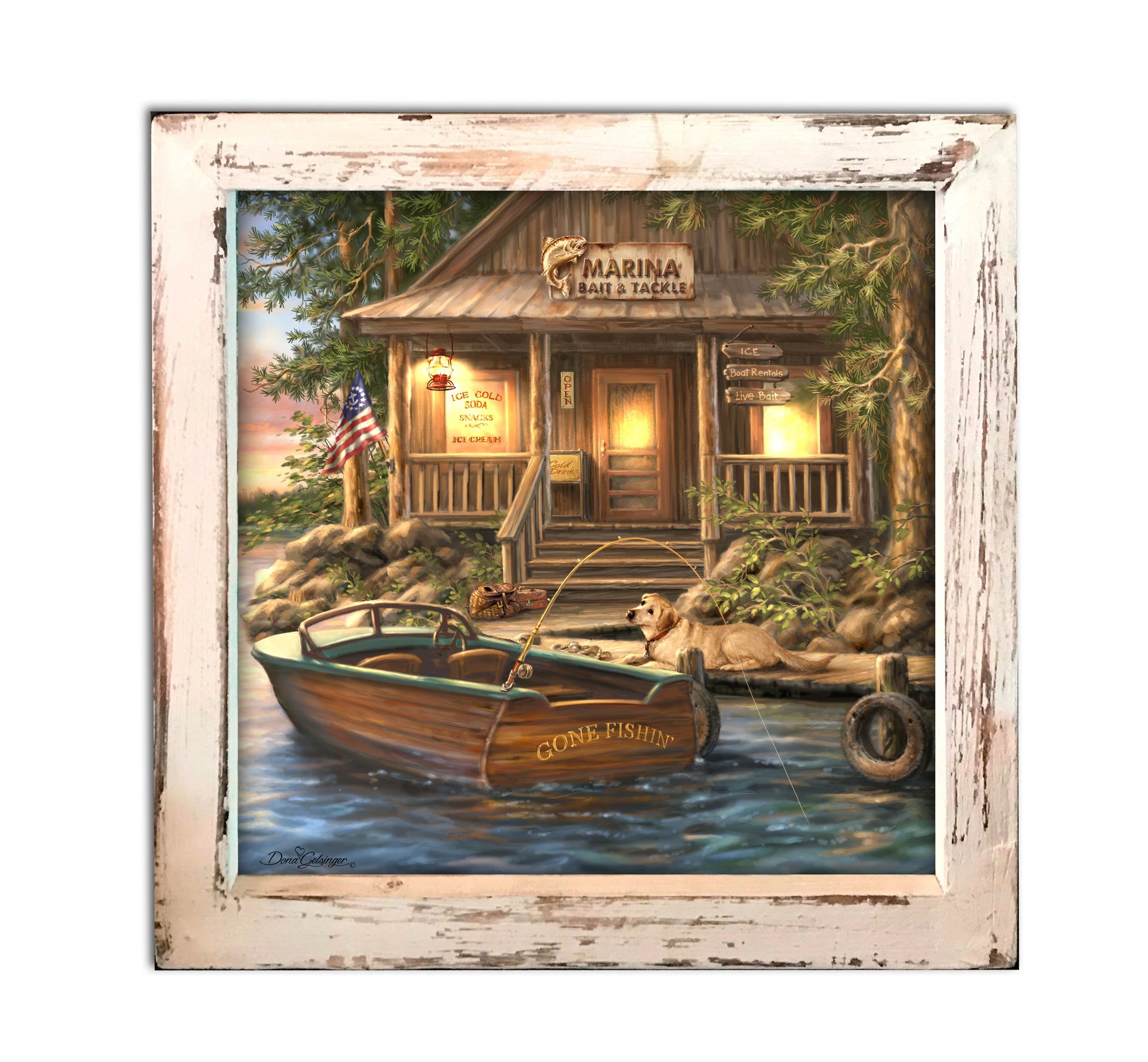 The Marina Lighted Shadow Box