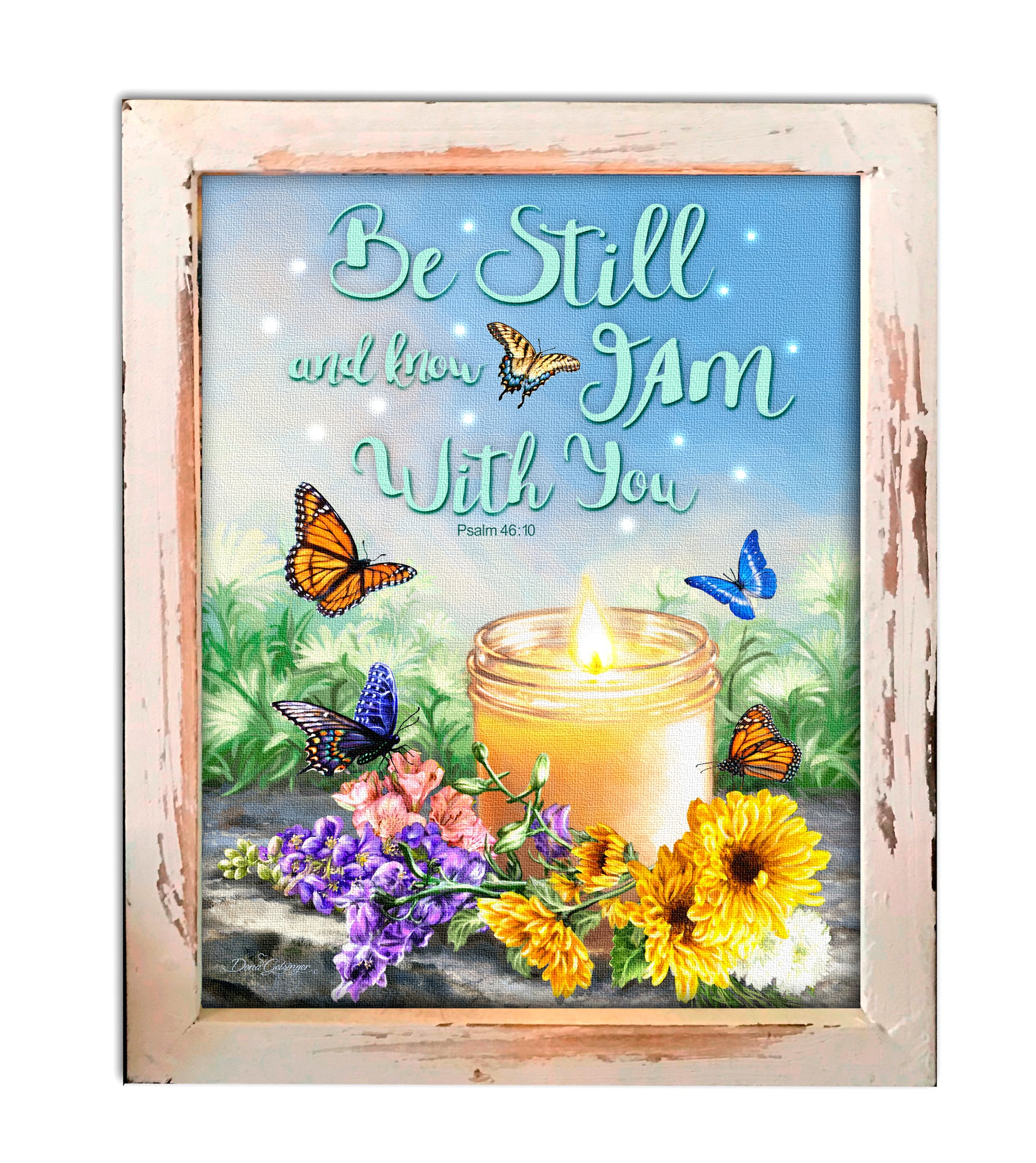 I Am With You Lighted Shadow Box