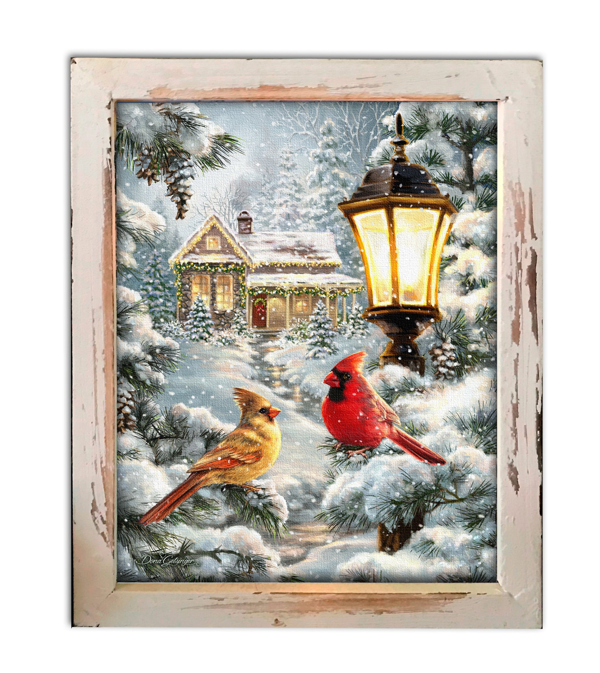 All is Calm Lighted Shadow Box