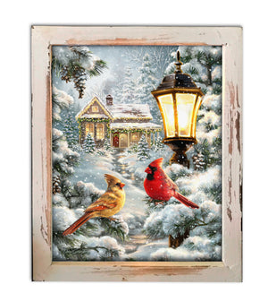 All is Calm Lighted Shadow Box