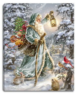 Saint Nicholas 16x20 Fiber Optic Canvas