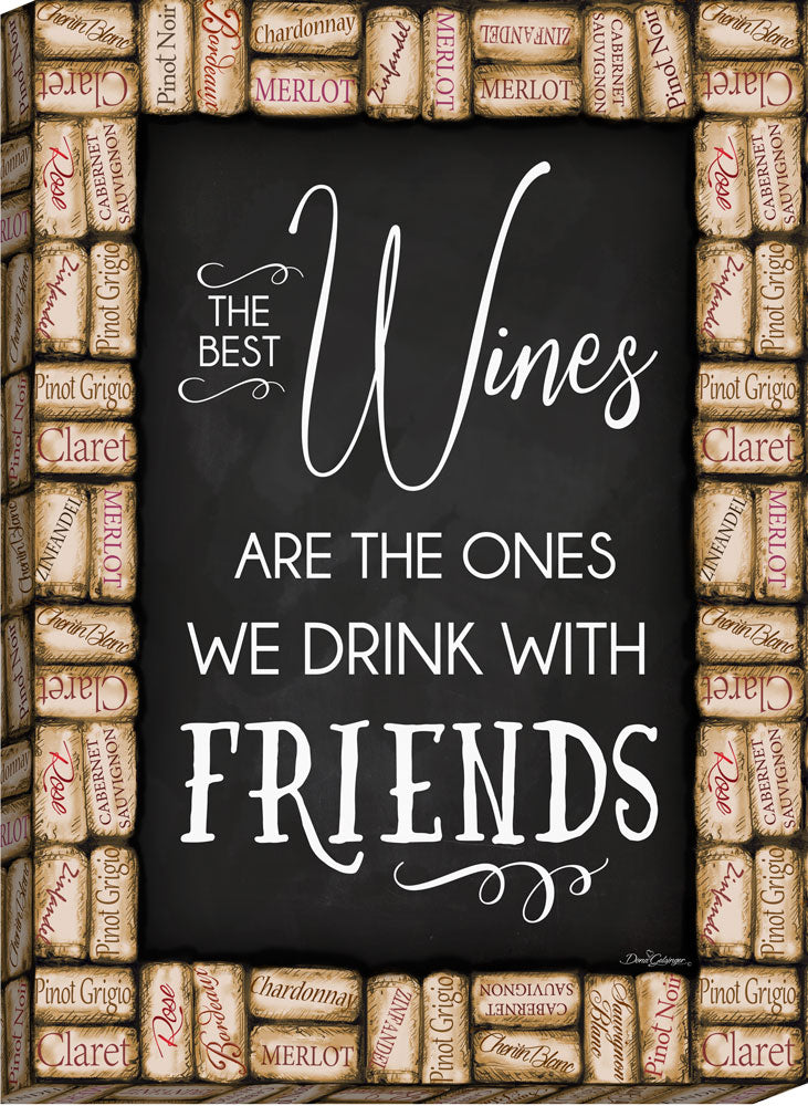 Wine with Friends Canvas Wall Art