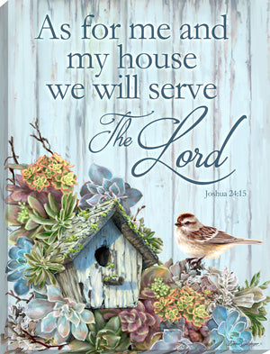 Serve the Lord Canvas Wall Art