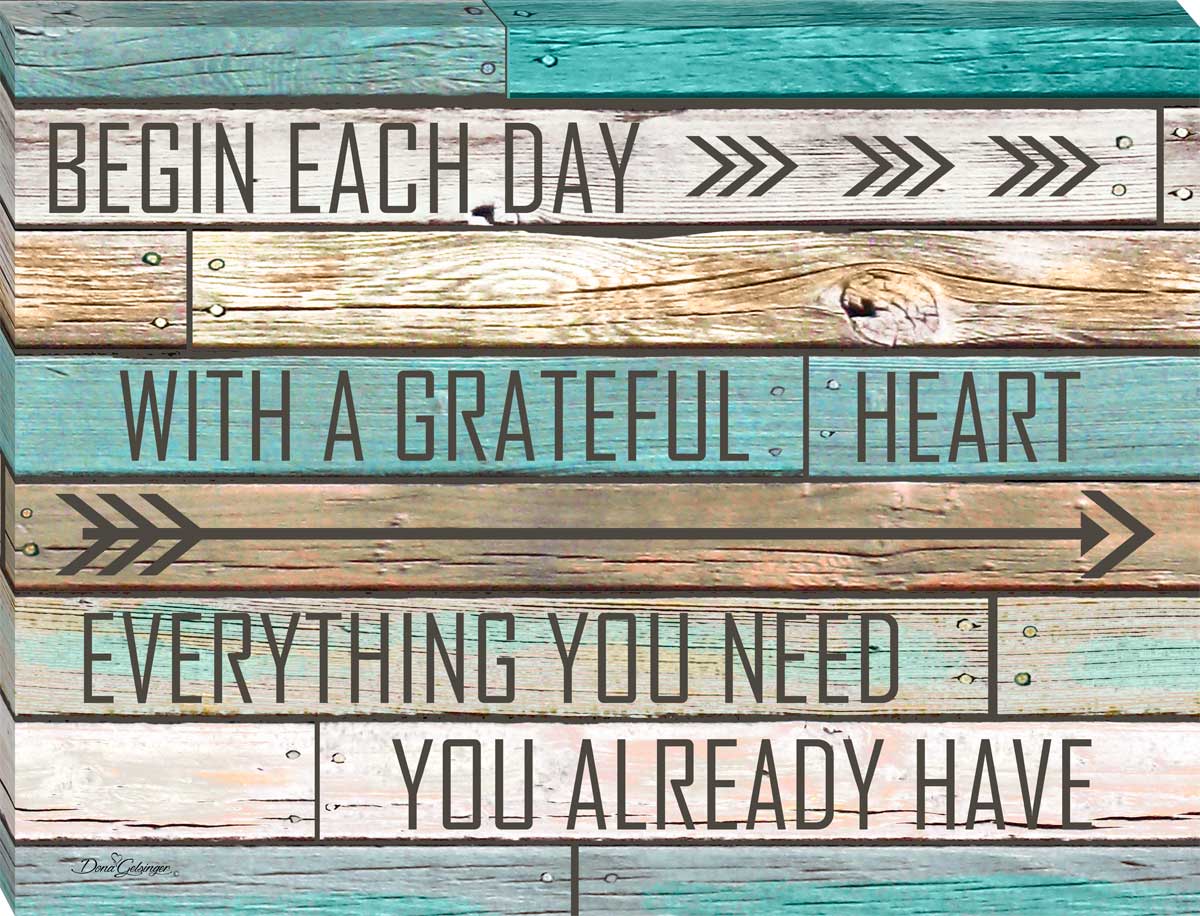 Grateful Heart Canvas Wall Art