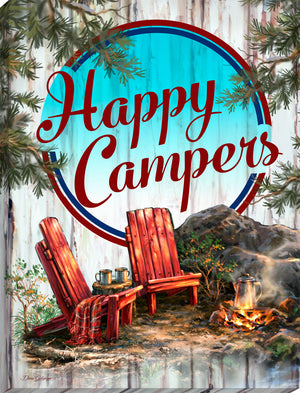 Happy Campers Canvas Wall Art