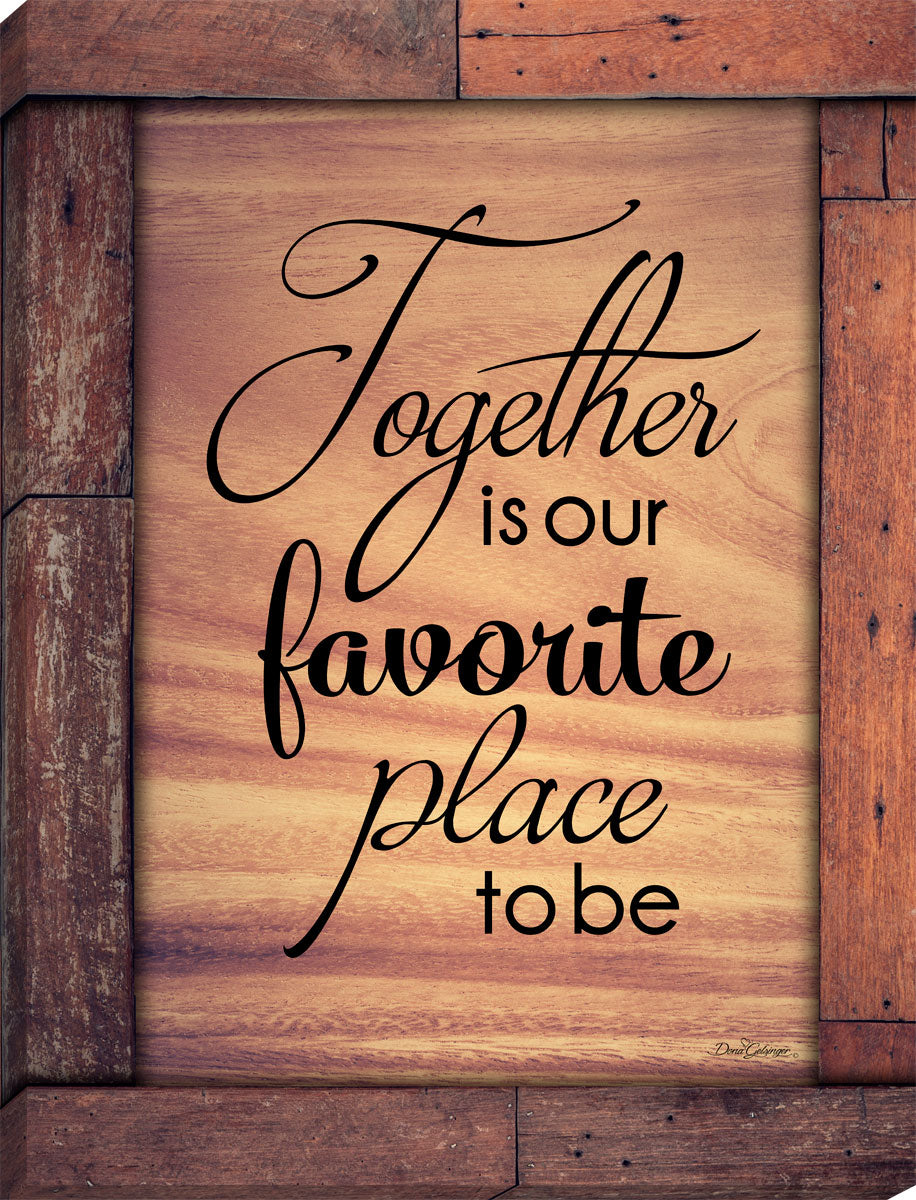 Together is our Favorite Place Canvas Wall Art