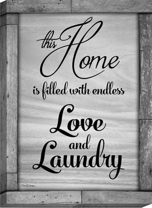 Endless Love and Laundry Canvas Wall Art