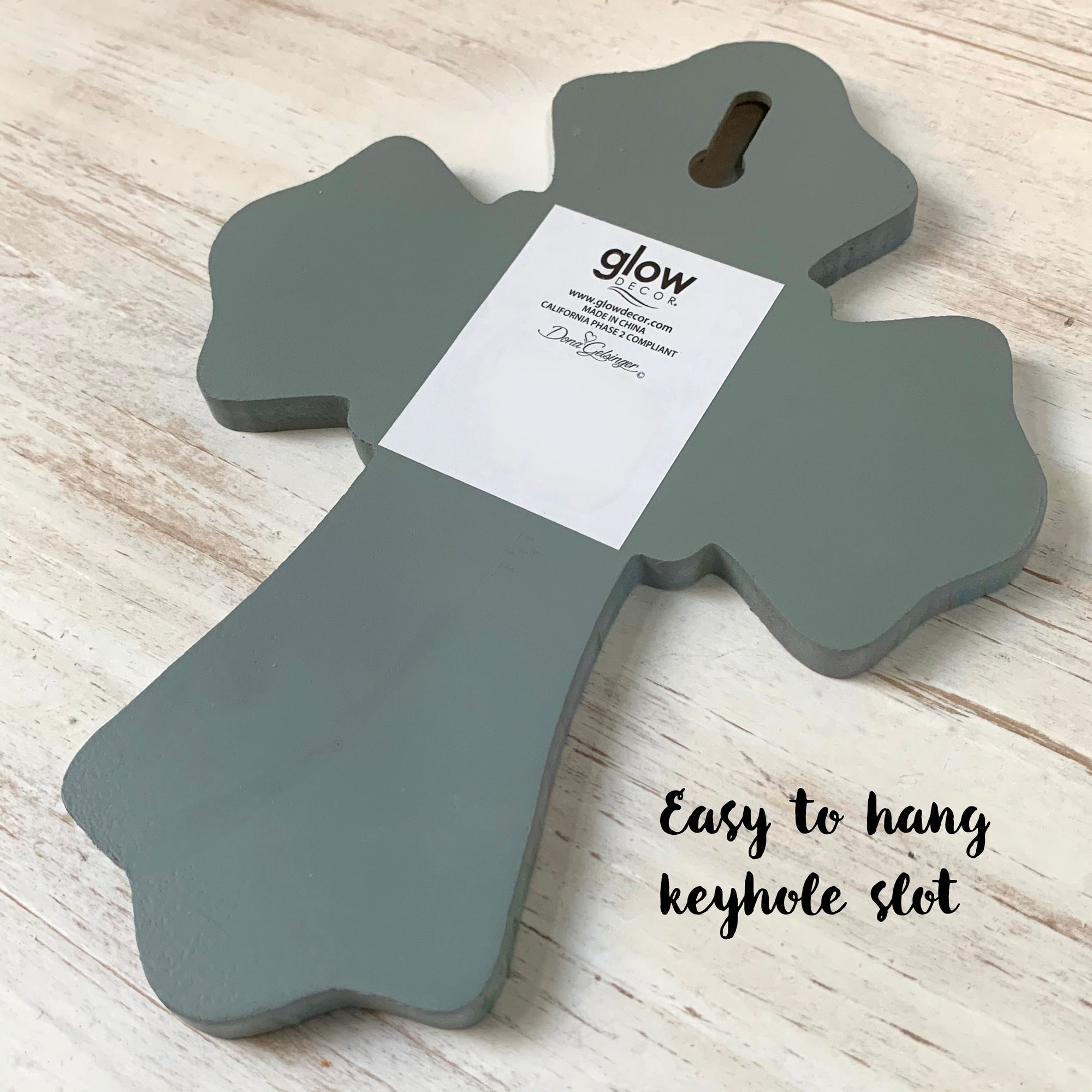 The King is Born Wooden Cross