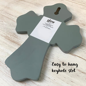 The King is Born Wooden Cross
