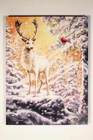 Wonderland Reindeer 18x24 Fully Illuminated LED Wall Art