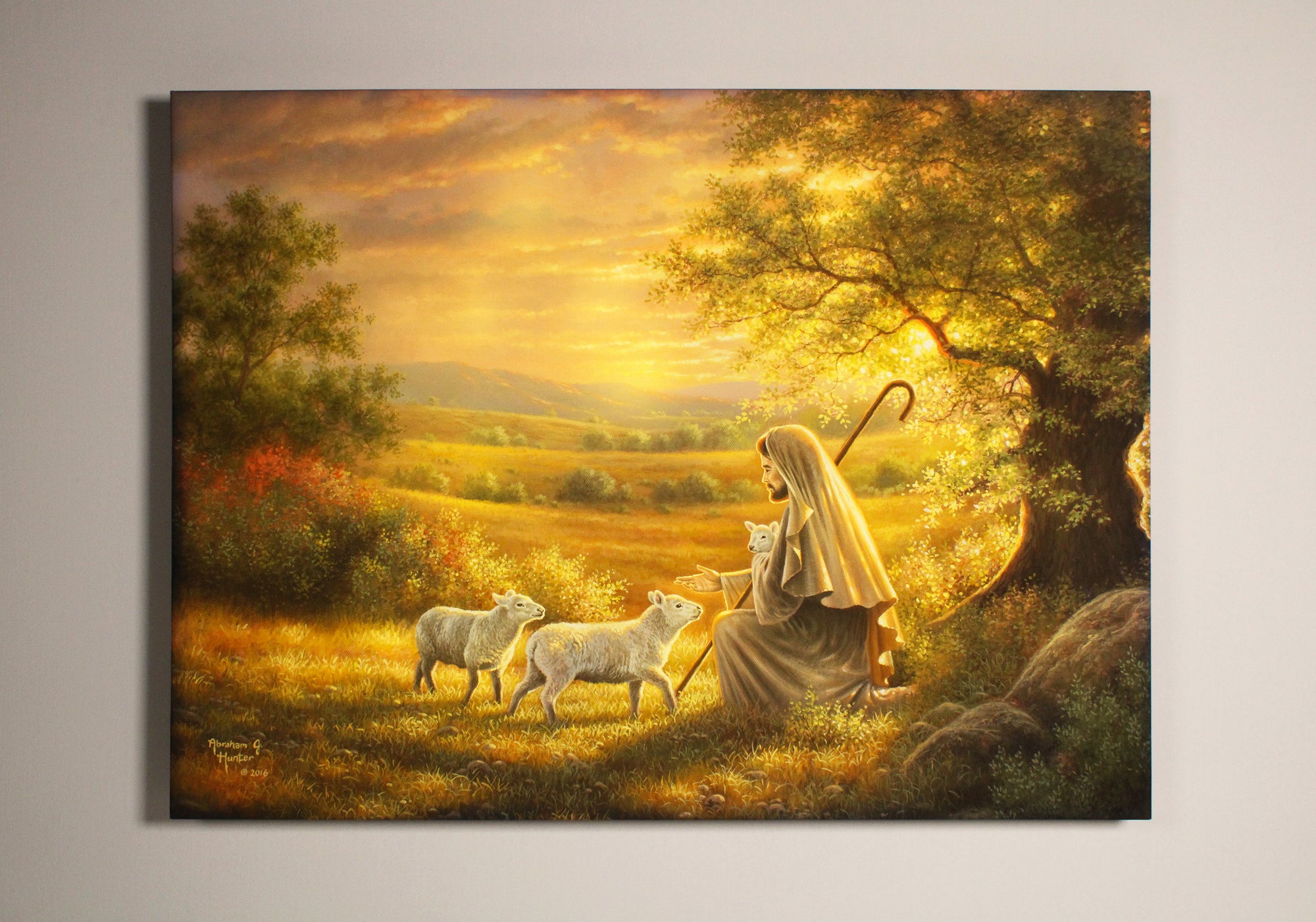 Come Unto Me 18x24 Fully Illuminated LED Wall Art