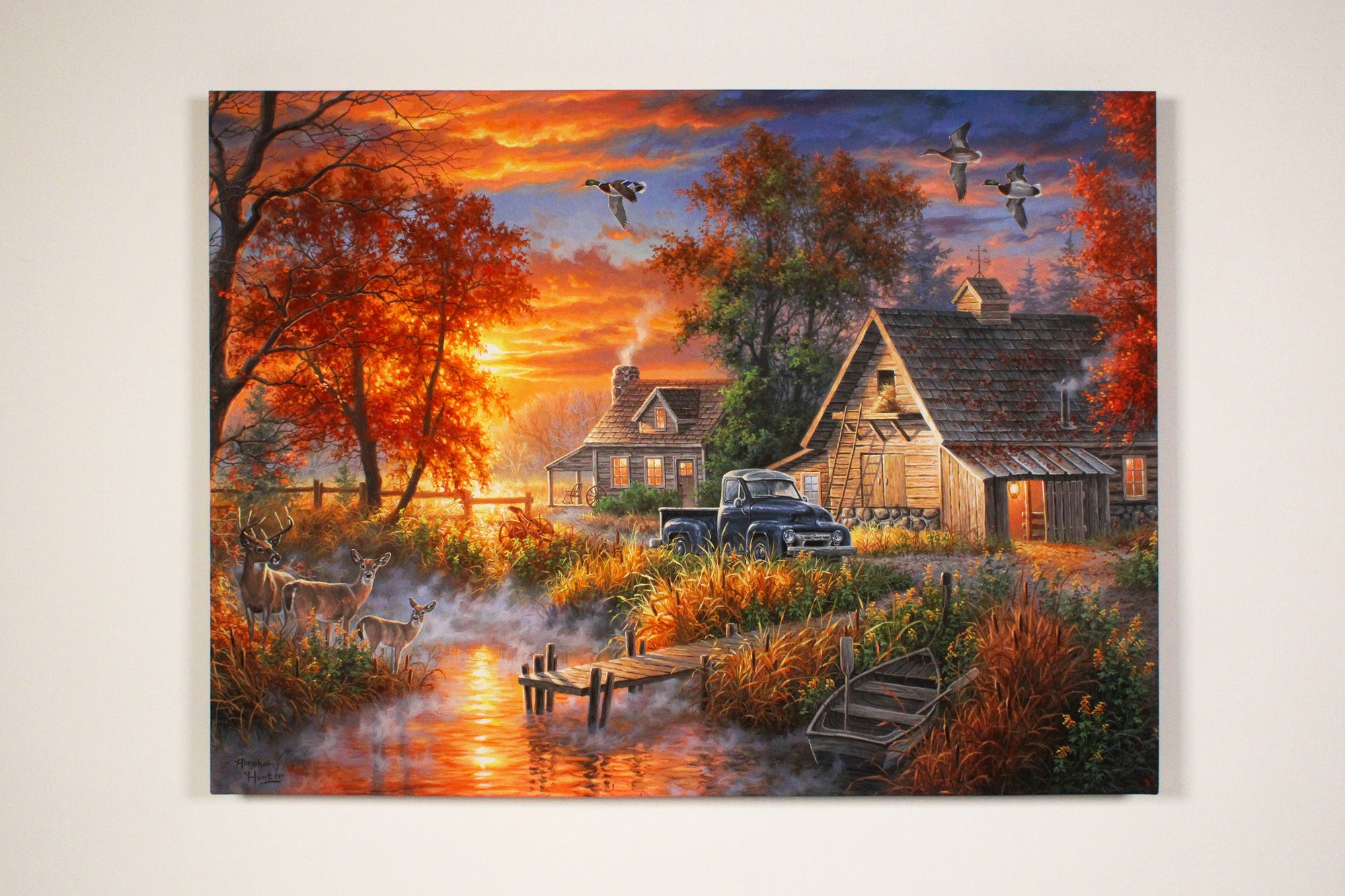Grandpa's Farm 18x24 Fully Illuminated LED Wall Art