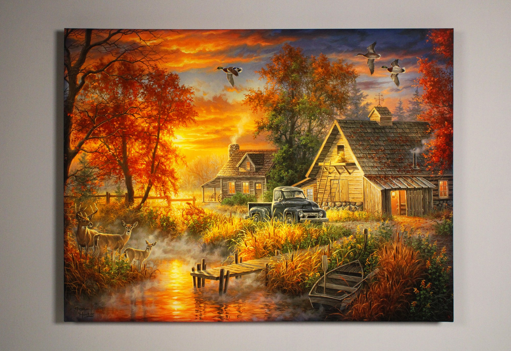 Grandpa's Farm 18x24 Fully Illuminated LED Wall Art