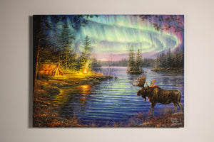 Northern Night 18x24 Fully Illuminated LED Wall Art