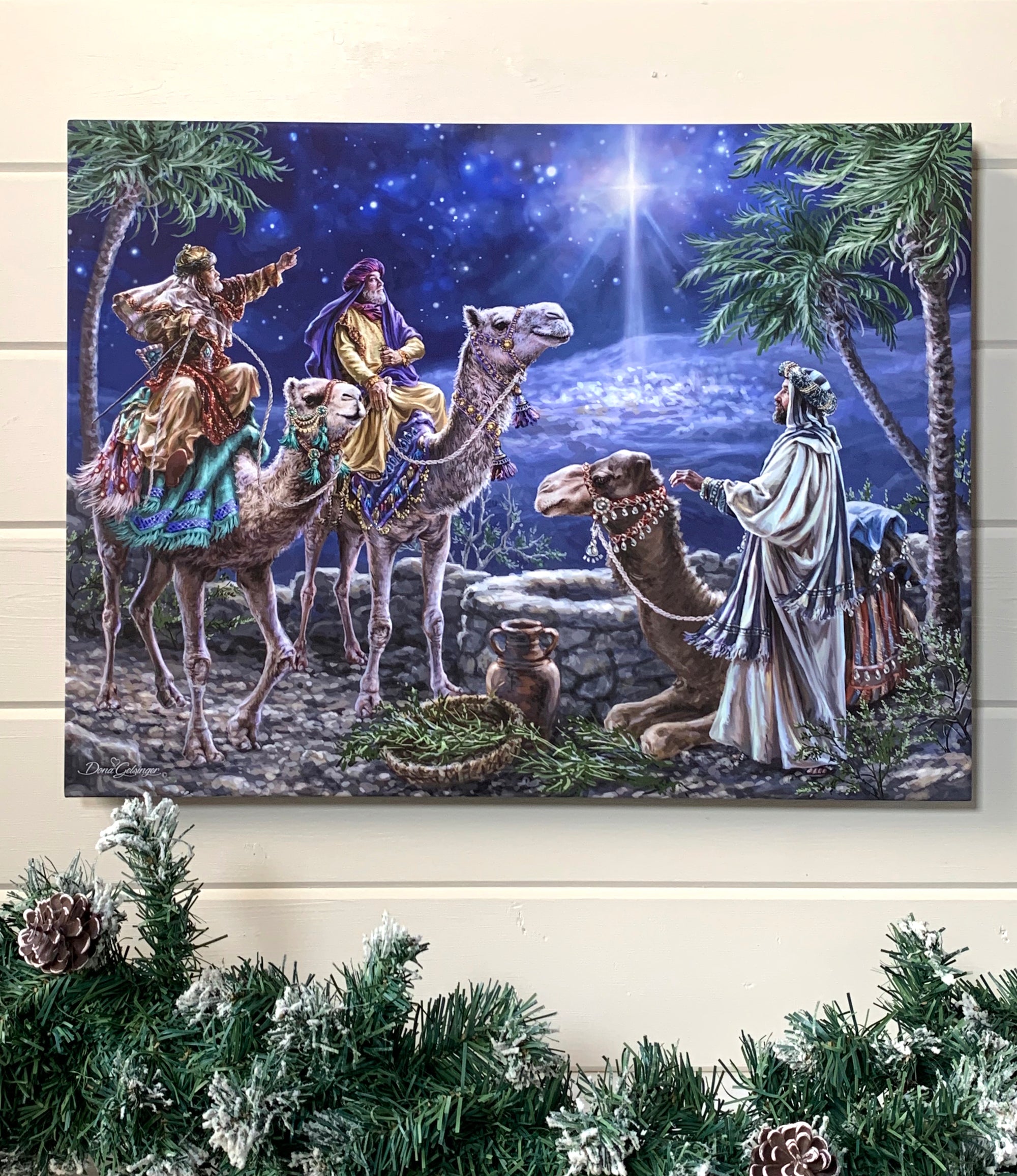 The Magi 18x24 Fully Illuminated LED Wall Art