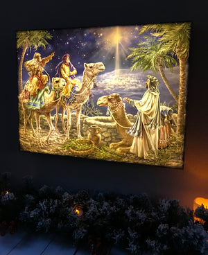 The Magi 18x24 Fully Illuminated LED Wall Art