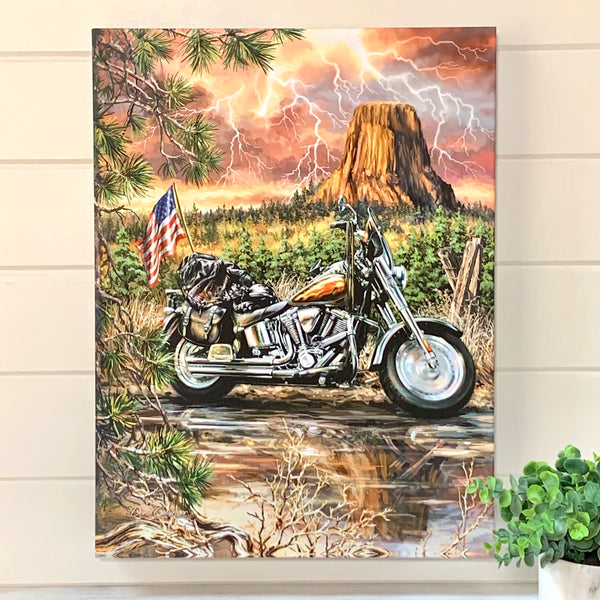 The Open Road 18x24 Fully Illuminated LED Wall Art | Glow Decor