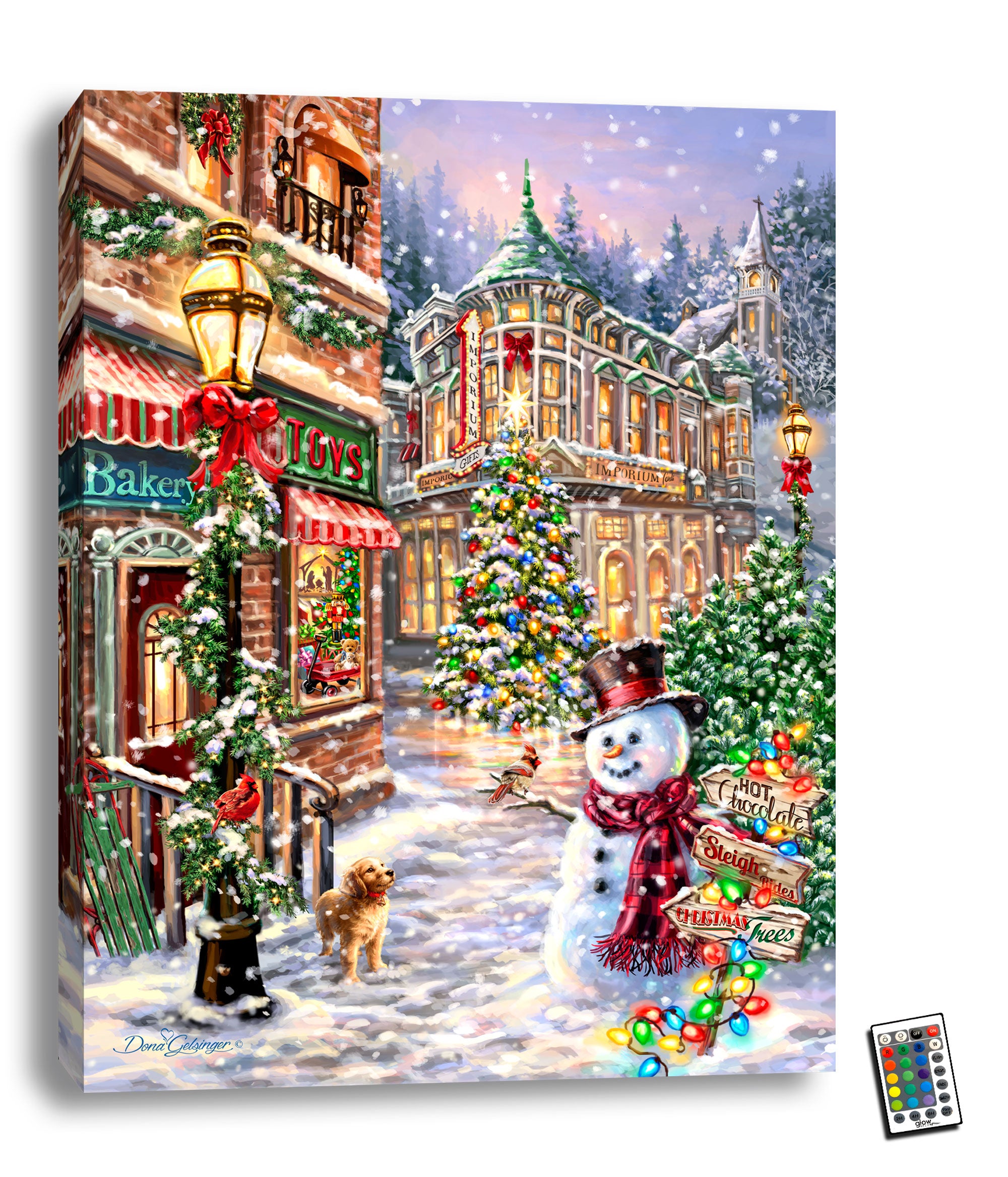 Christmas Winter Wonderland Decorations in Snow Wall Art Holiday