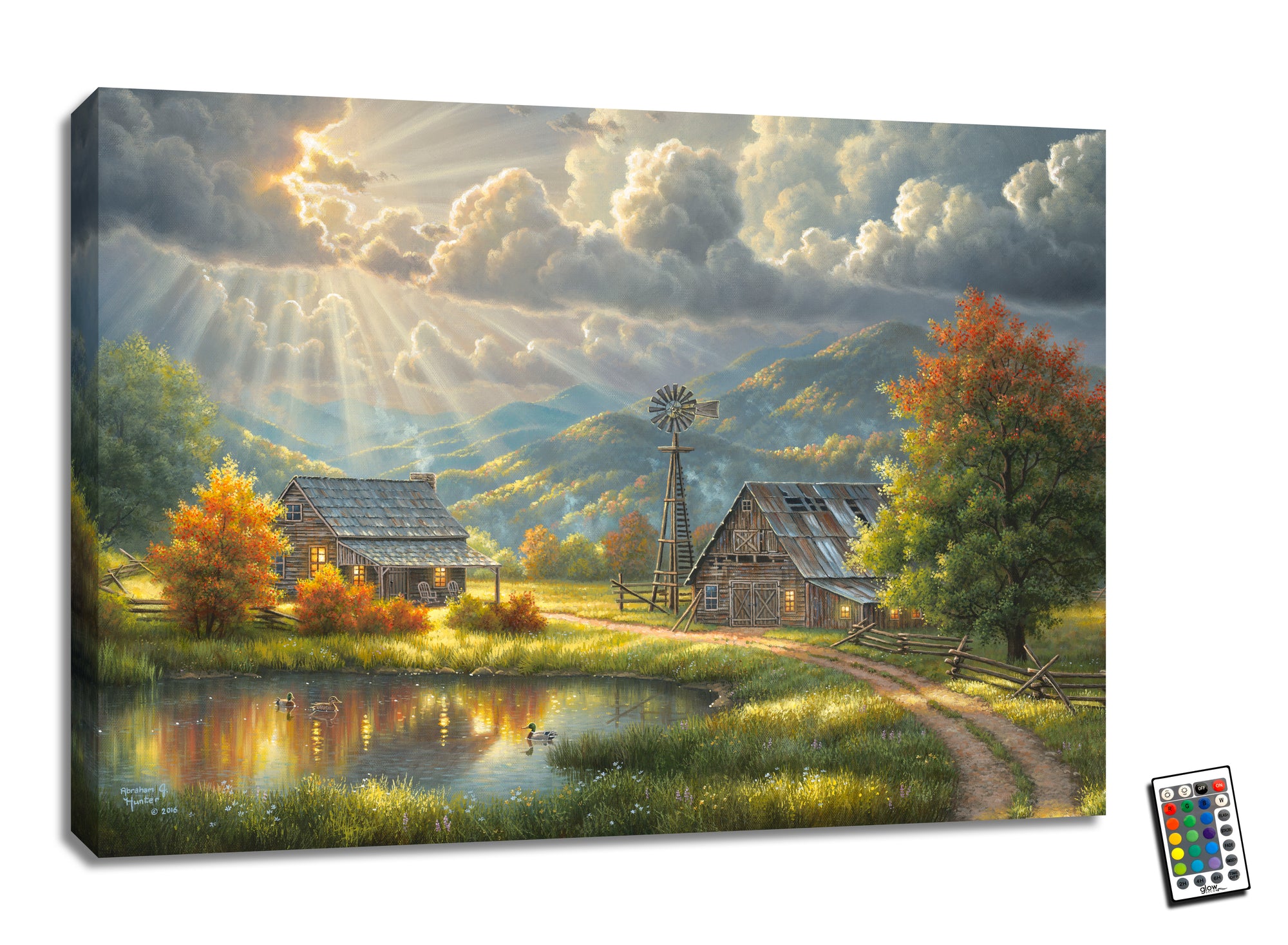Introducing the breathtaking God Shed His Grace 18x24 Fully Illuminated LED Wall Art - a stunning masterpiece that captures the essence of romance and beauty in every stroke. 