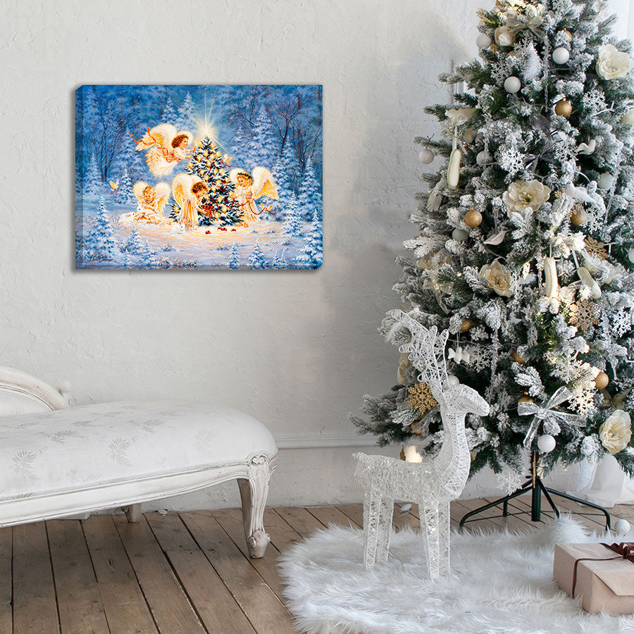 Silent Night Gentle Light Fully Illuminated LED Wall Art Glow Decor