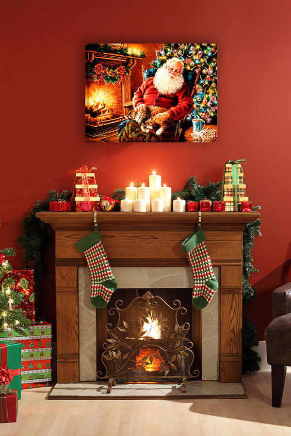 Long Winters Nap 18x24 Fully Illuminated LED Wall Art
