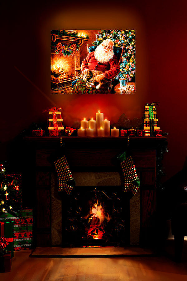 Long Winters Nap 18x24 Fully Illuminated LED Wall Art