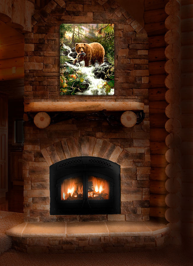 Grizzly Gorge 18x24 Fully Illuminated LED Wall Art