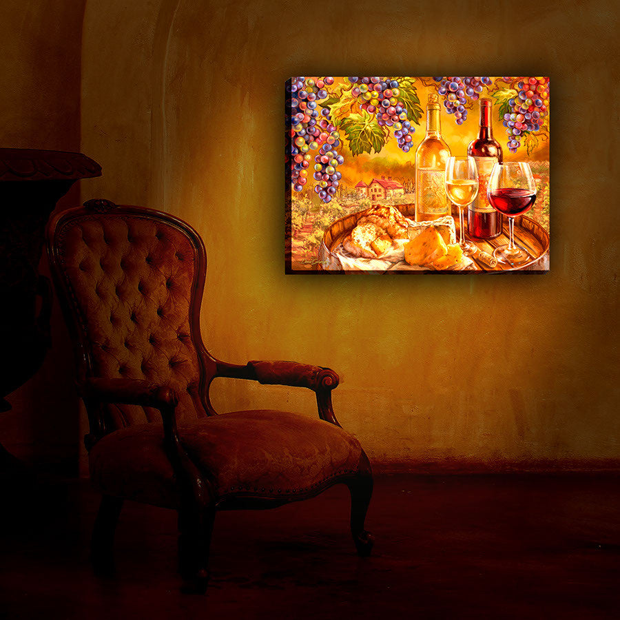 In Vino Veritas 18x24 Fully Illuminated LED Wall Art