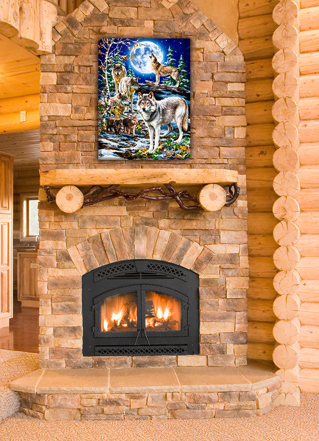 The Spirit of the Pack 18x24 Fully Illuminated LED Wall Art