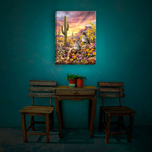 Quail Vista 18x24 Fully Illuminated LED Wall Art
