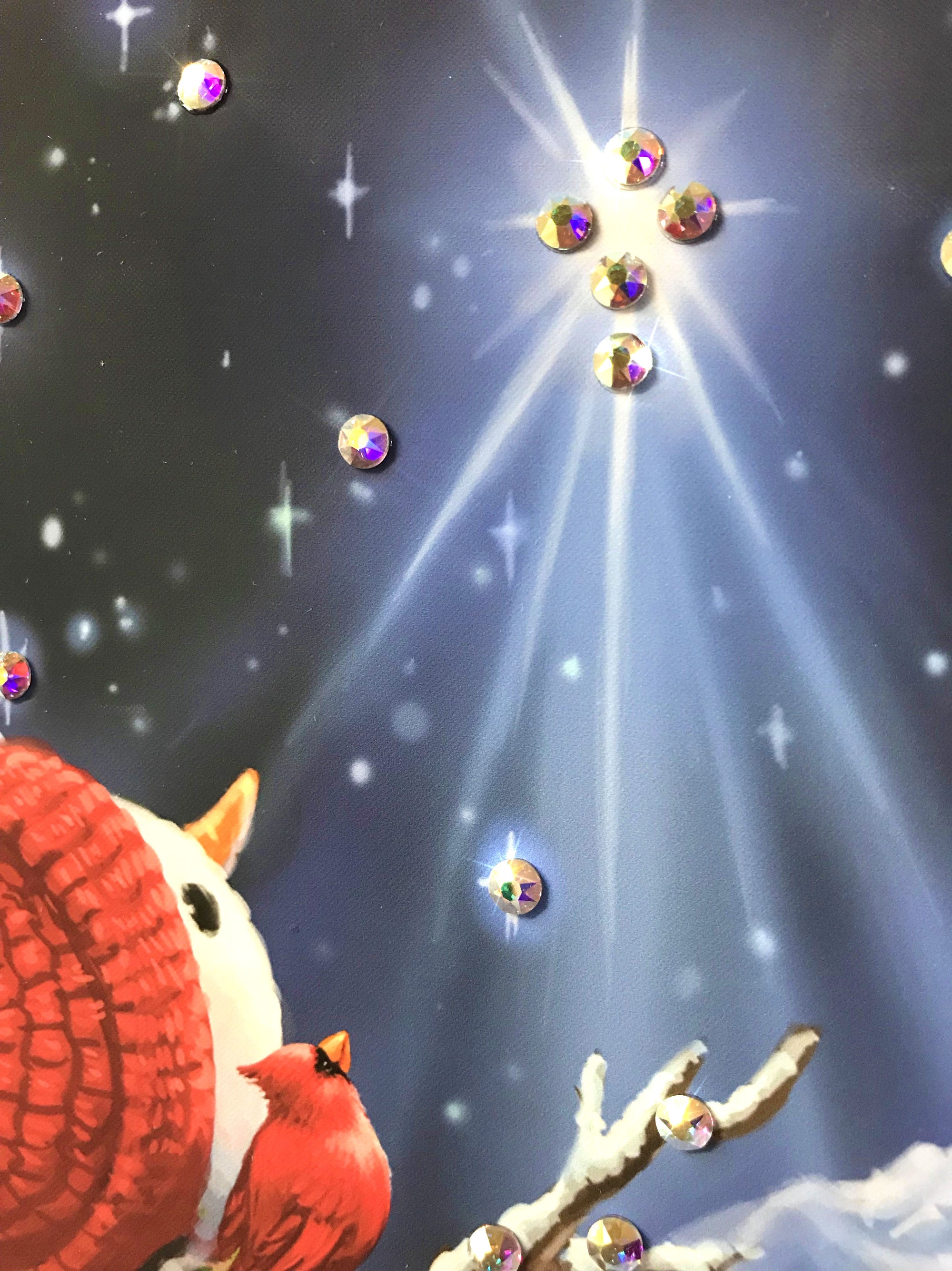 Upon a Midnight Clear Pizazz Print with Dazzling Crystals