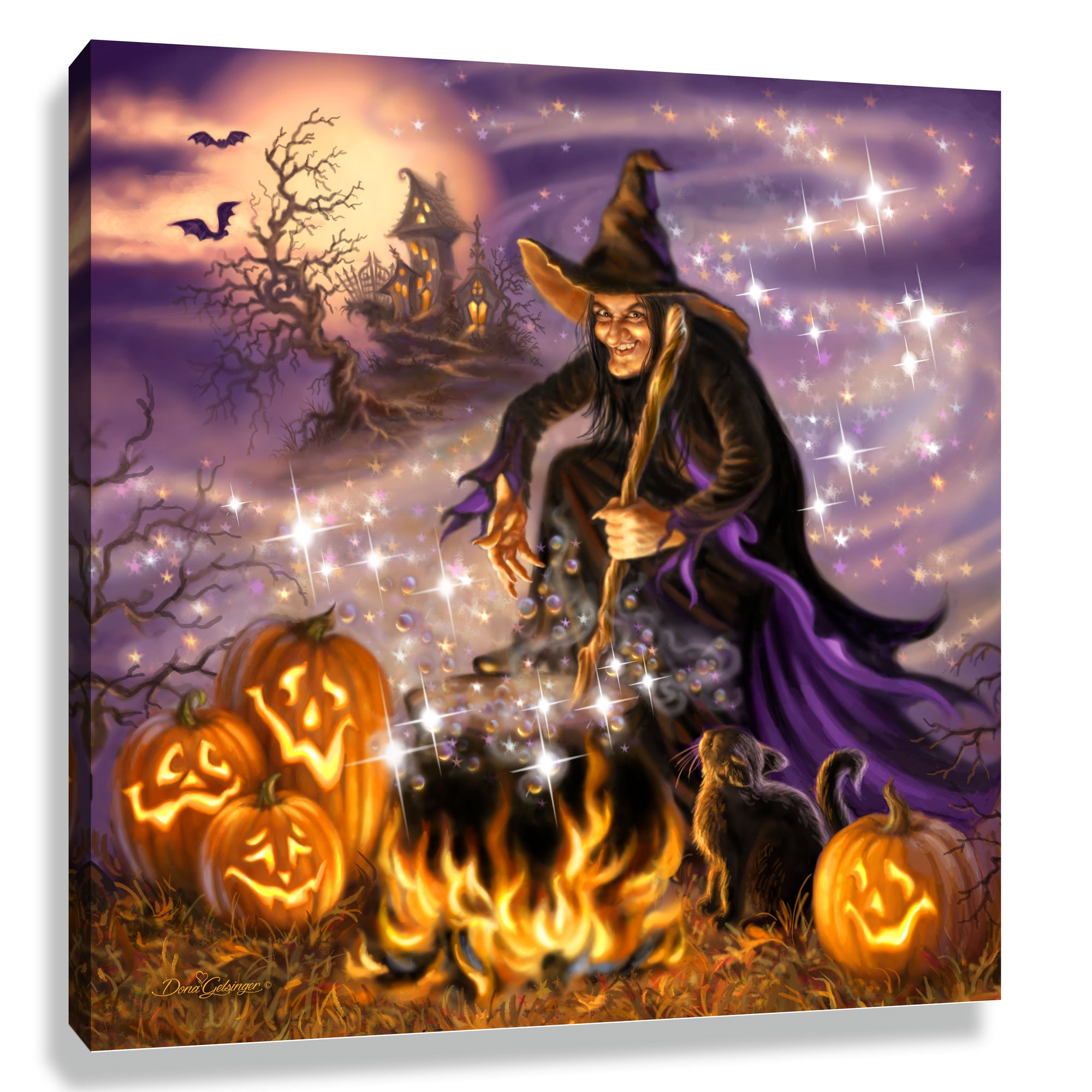 All Hallow's Eve Pizazz Print with Dazzling Crystals